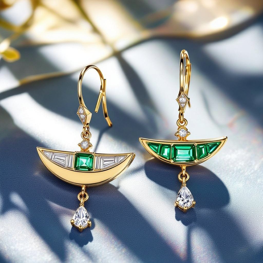 Серьги золотые в форме тонкого изящного полумесяца, полукруг как продолжение застежки, на полукруге надписи мантрами на санскрите