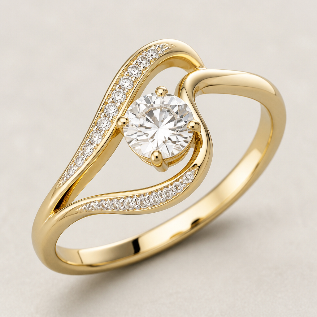 A women's ring
photorealistic jewelry design, A women's ring, modern style, just the design no text