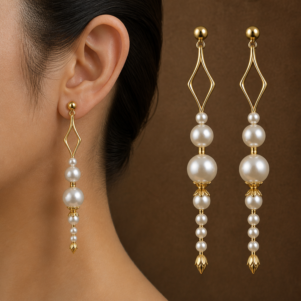 . Refinement: add more balls to the very end and change the designs of the gold holding the ball
photorealistic jewelry design, . Refinement: add more balls to the very end and change the designs of the gold holding the ball, Luxury style, just the design no text