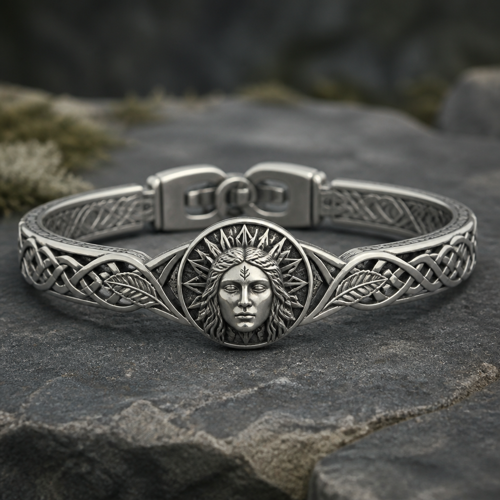 Create me a bracelet design for the Norse god Baldr
photorealistic jewelry design, Create me a bracelet design for the Norse god Baldr, nordic style, just the design no text