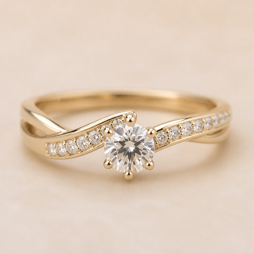 A women's ring suitable for wedding
photorealistic jewelry design, A women's ring suitable for wedding, modern style, just the design no text