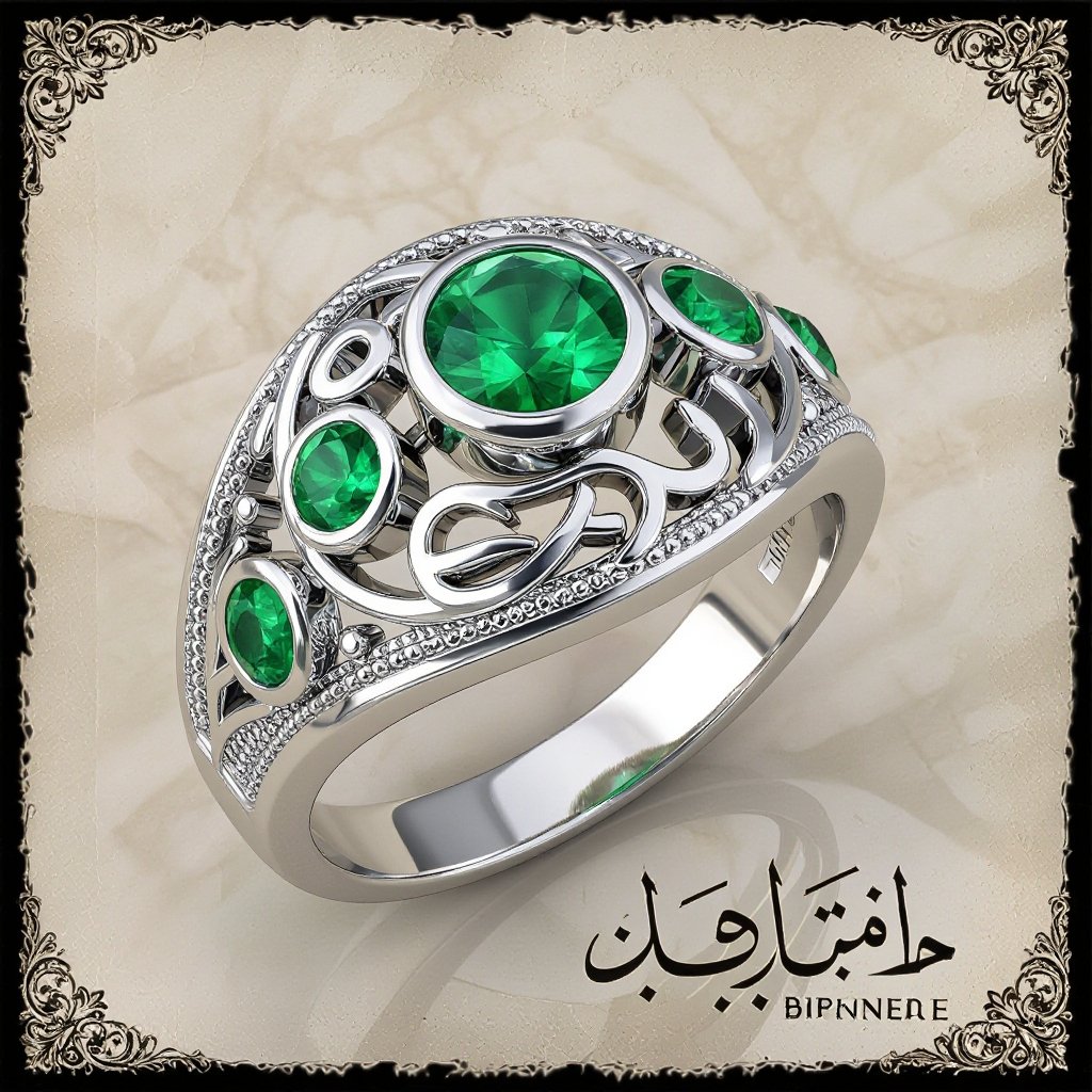 انگشتر با فونت فارسی ایران