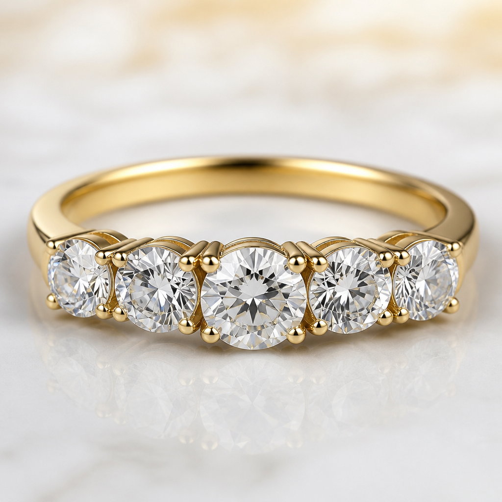 ذهبي
كرستال
photorealistic jewelry design, ذهبي
كرستال
, five_stone style, just the design no text