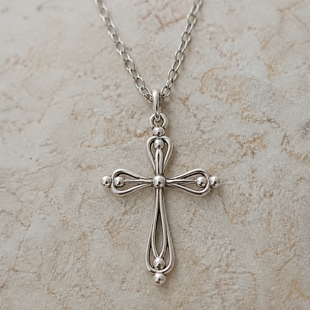 A bohemian women's pendant made of silver suitable for daily wear. An extraordinary excellent beautiful delicate and elegant, super modern Cross.
photorealistic jewelry design, A bohemian women's pendant made of silver suitable for daily wear. An extraordinary excellent beautiful delicate and elegant, super modern Cross., bohemian style, just the design no text