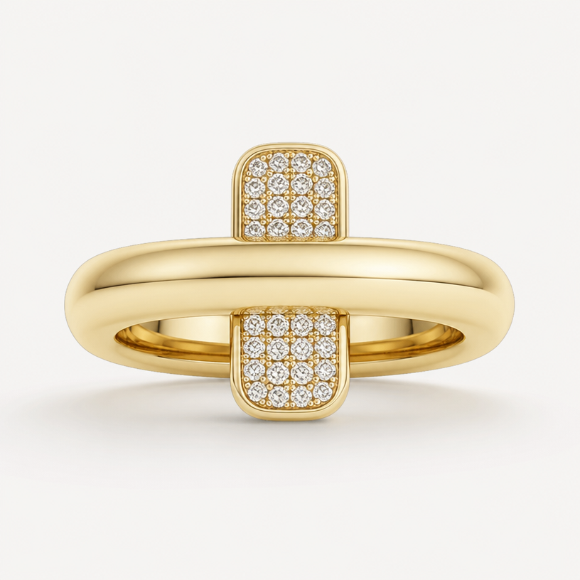 A women's ring
using the attached image as a visual reference, create A women's ring. photorealistic, just the design no text