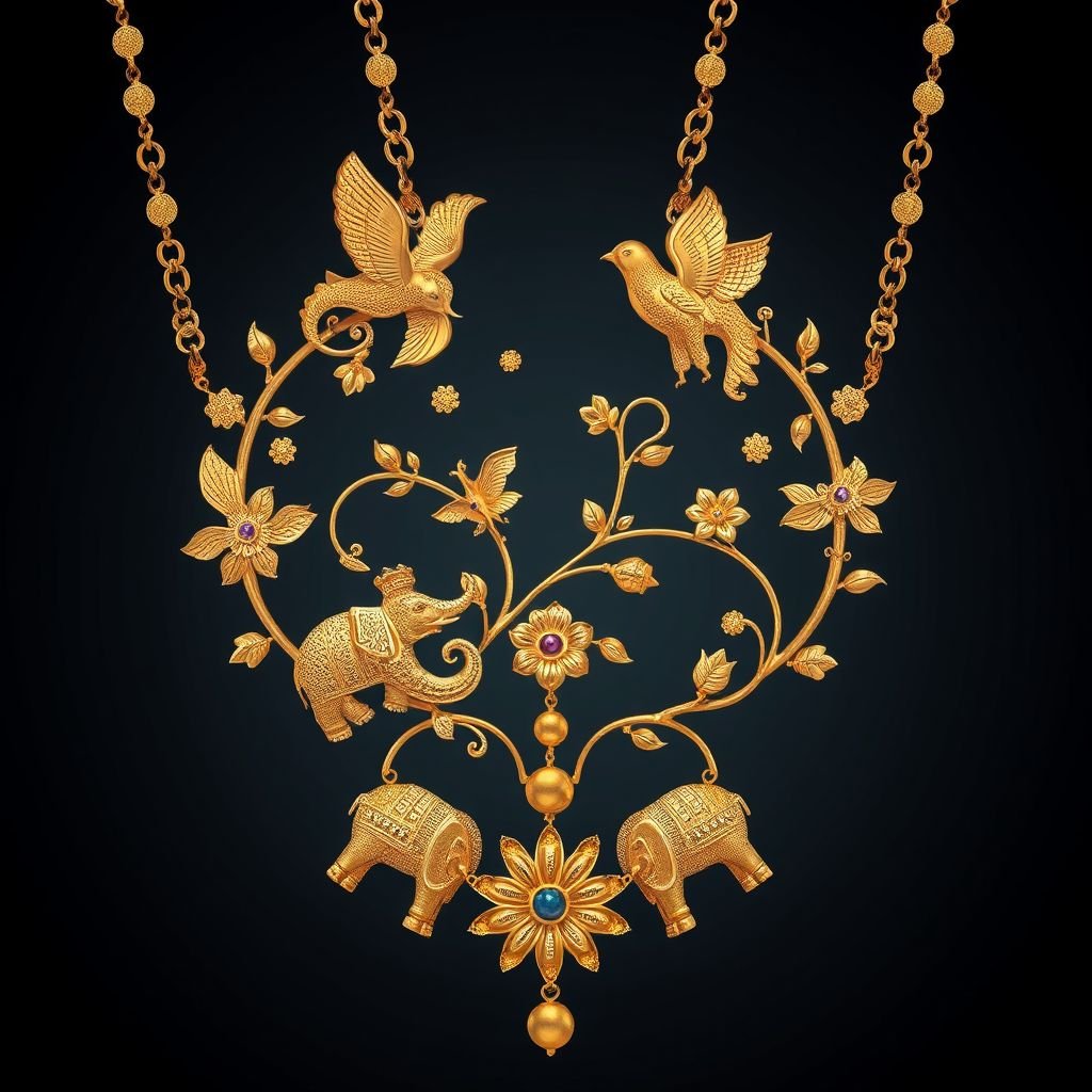 I want heritage Jewllery which are include figure like elephant,jadau birds and many more animal and flower 