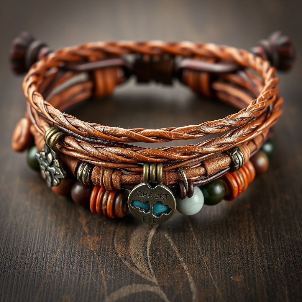 Men’s leather bracelet