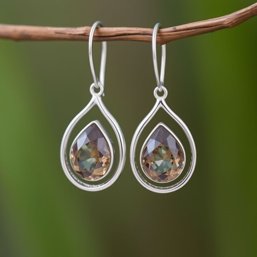 Create earrings with Jesper gemstone, minimal silver around gem’s border