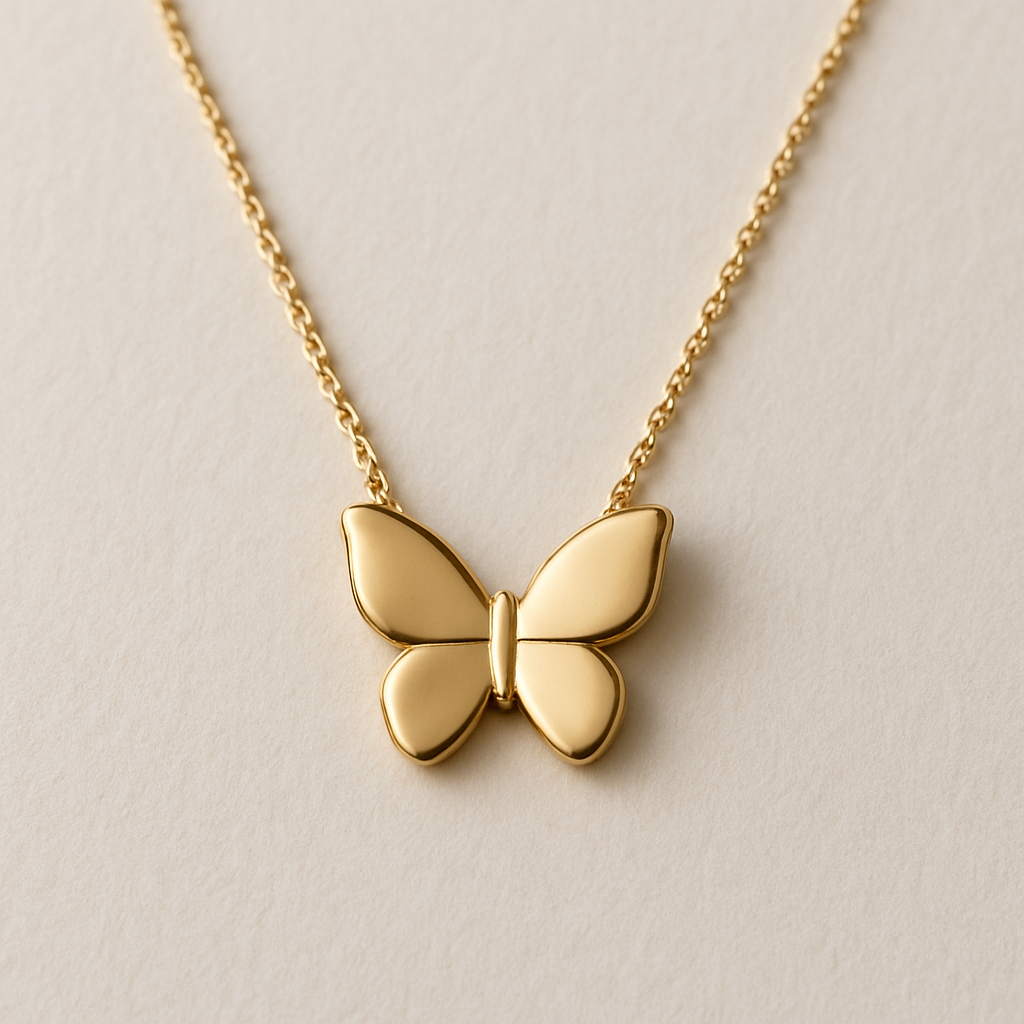 A simple butterfly necklace
