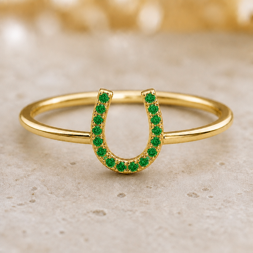 Yellow gold. Change the diamond for emeralds
edit the attached jewelry design with these instructions: Yellow gold. Change the diamond for emeralds. keep it photorealistic, just the design no text