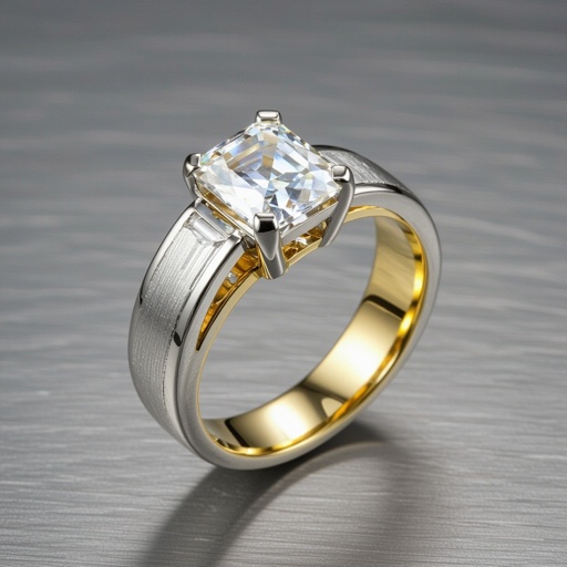 Finished at the atelier just this week, this ring inspired by the interlocking stonework of early Japanese castles, characterized by the use of carefully selected stones that mostly their natural form. My boulders are made of white gold, with the gaps filled with fine gold. The interior of the ring hoop is lined with polished yellow gold. Hand-carved in wax and cast in white gold using the lost wax technique, the ring retains its casting crust formed through a technically flawless casting process. In contrast with the distinctive weathered look of the white gold, the Renaissance-inspired table-cut diamond at the ring's center shows clear, minimalist architecture with strong mirror-like reflections.