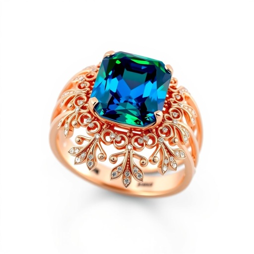 50 carat Arabian blue and green Nanette cut sapphire gemstone Fl lF clarity multi ring