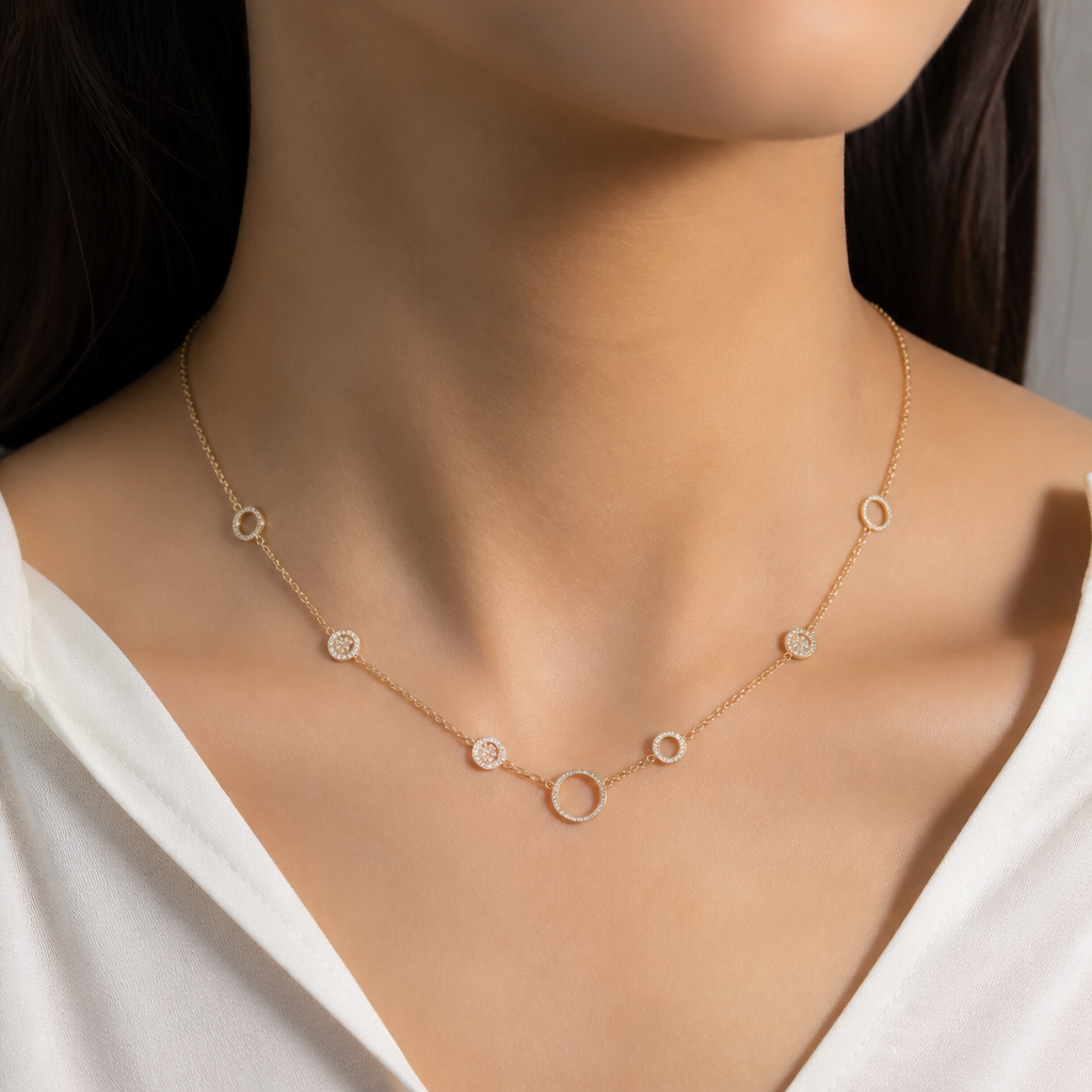 A women's necklace. do not change my jewelry
photorealistic jewelry design, A women's necklace. do not change my jewelry, modern style, just the design no text
