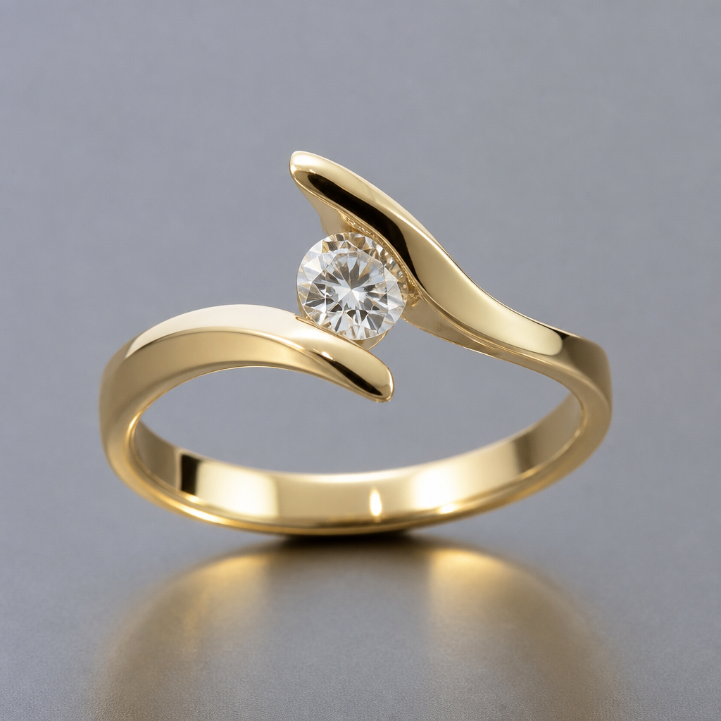 A women's ring
photorealistic jewelry design, A women's ring, modern style, just the design no text