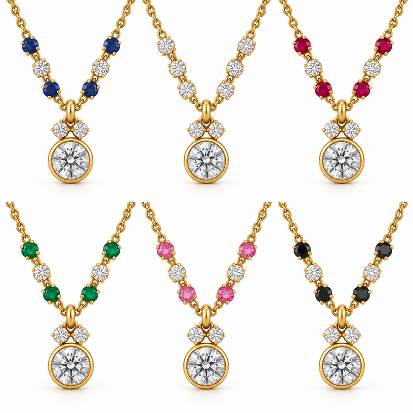 Give me a few variations
edit the attached jewelry design with these instructions: Give me a few variations. keep it photorealistic, just the design no text