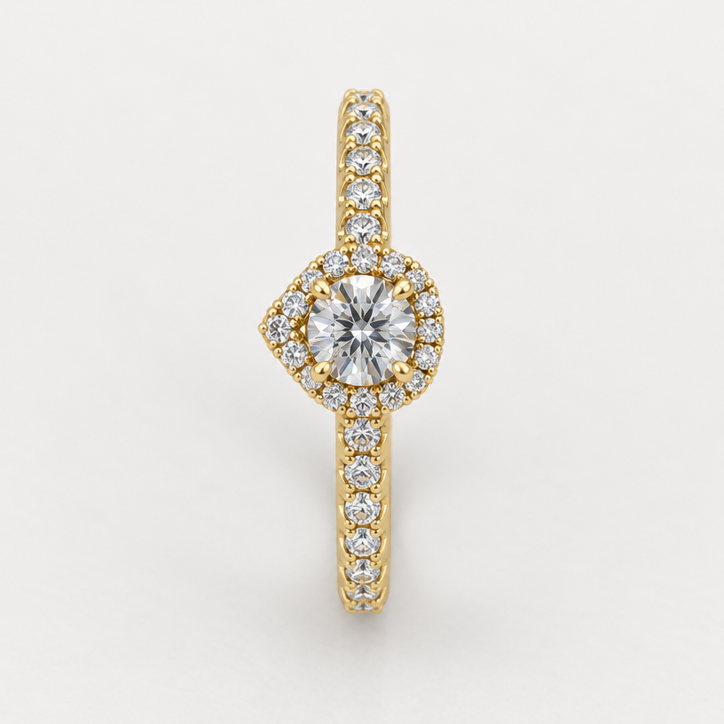 A women's ring. use the size and ratio of the ring you see in the picture. add some dimonds around the main dimond
using the attached image as a visual reference, create A women's ring. use the size and ratio of the ring you see in the picture. add some dimonds around the main dimond. photorealistic, just the design no text