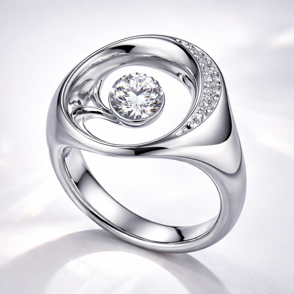 unique shaped ring round