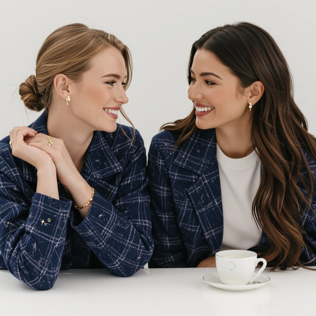 Небольшие золотые матовые серьги в виде созвездия