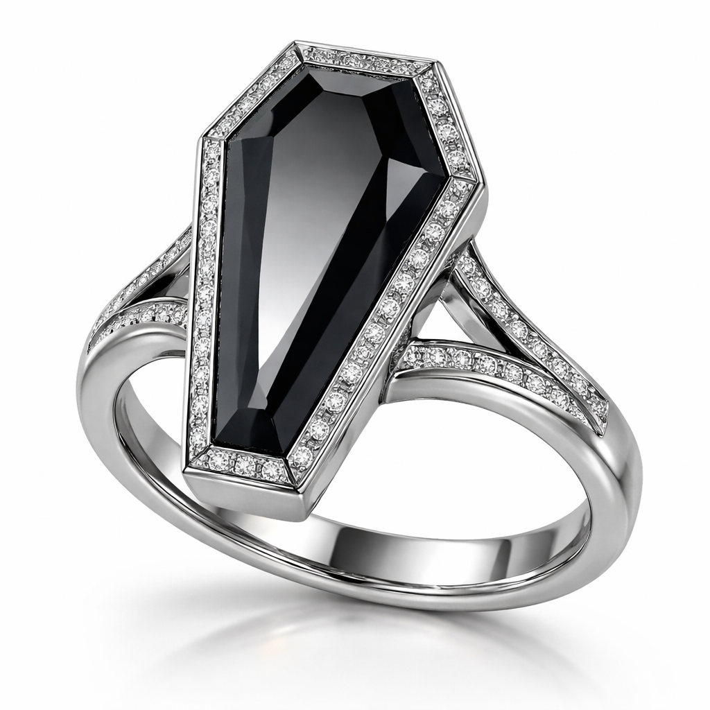 A women's ring. coffin ring