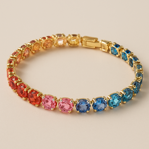 Color spinels bracelet 