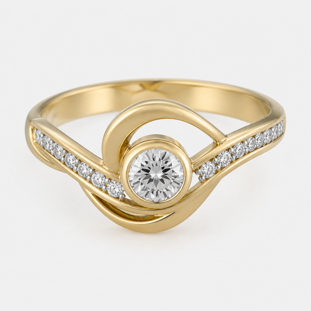A women's ring
photorealistic jewelry design, A women's ring, modern style, just the design no text