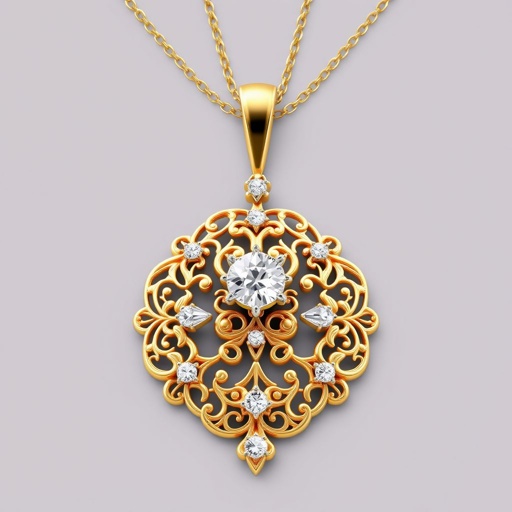 Jewellery golden and diamond