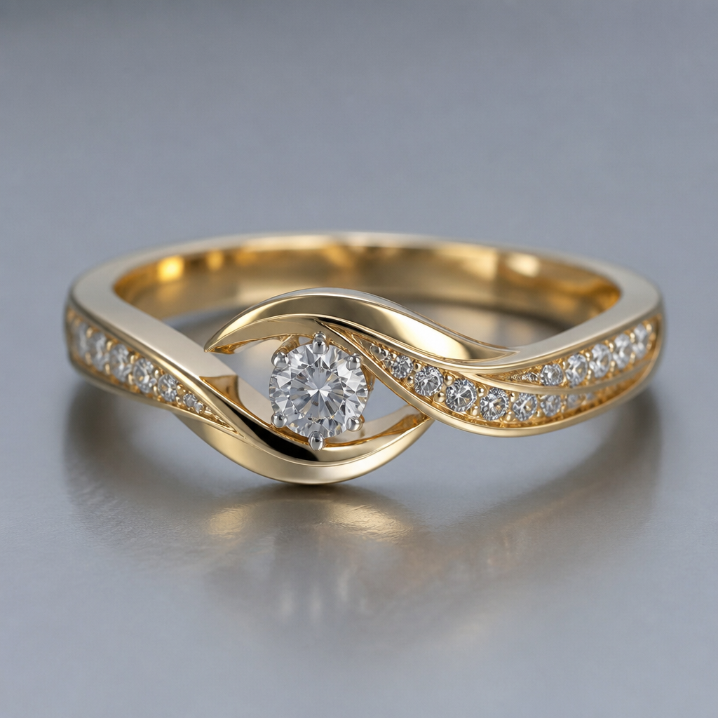 A women's ring
photorealistic jewelry design, A women's ring, modern style, just the design no text