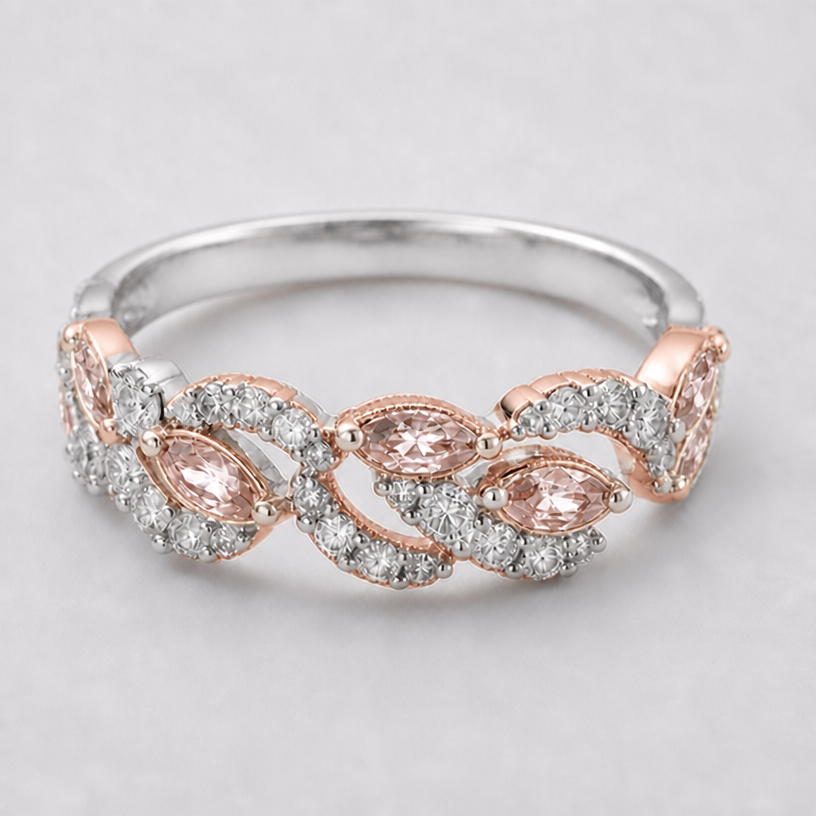 add rose gold element
edit the attached jewelry design with these instructions: add rose gold element. keep it photorealistic, just the design no text
