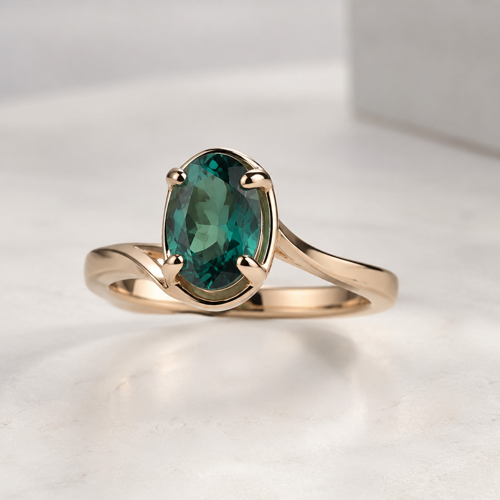 A women's ring. single stone stud oval shape with stones changeable
photorealistic jewelry design, A women's ring. single stone stud oval shape with stones changeable, modern style, just the design no text