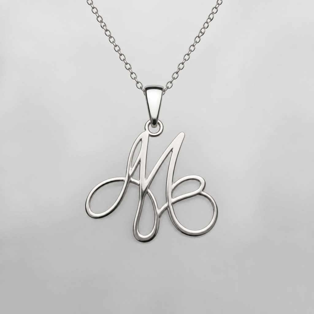 A minimalist women's pendant made of silver. подвеска минимализм с именем Марина
но все буквы имени должны быть в одной букве
photorealistic jewelry design, A minimalist women's pendant made of silver. подвеска минимализм с именем Марина
но все буквы имени должны быть в одной букве, minimalist style, just the design no text