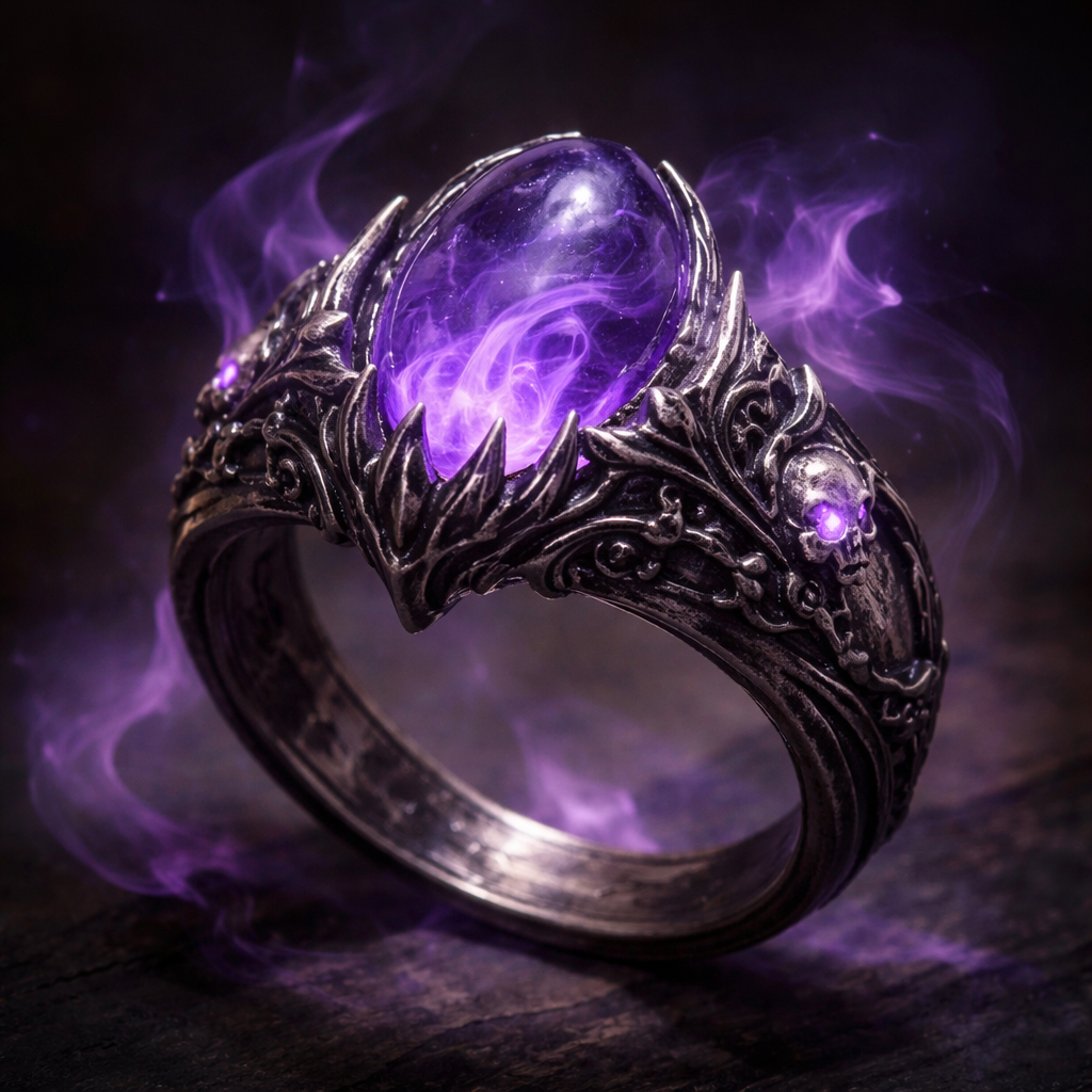 A magical ring that might be cursed
A magical ring that might be cursed, fantasy style