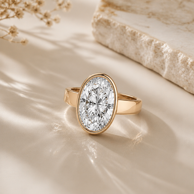 on an aesthetic background
edit the attached jewelry design with these instructions: on an aesthetic background. keep it photorealistic, just the design no text