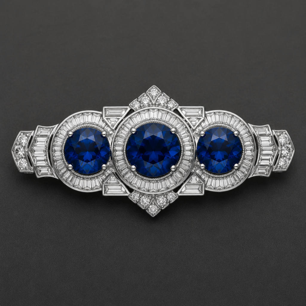 3 round sapphire
photorealistic jewelry design, 3 round sapphire , art_deco style, just the design no text