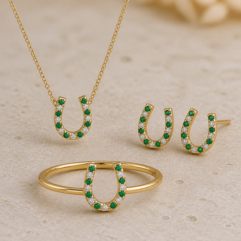 I Want the neckless and esrings for that ring,
edit the attached jewelry design with these instructions: I Want the neckless and esrings for that ring,. keep it photorealistic, just the design no text