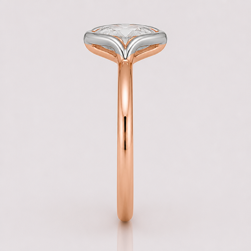 show the side profile of this ring
edit the attached jewelry design with these instructions: show the side profile of this ring. keep it photorealistic, just the design no text