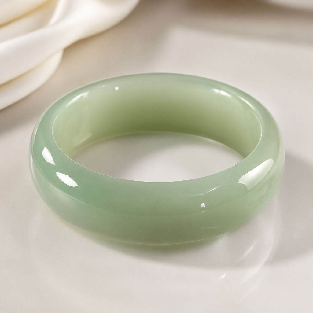 A women's ring. a resin bangle ,which is a soft jade green in colour
photorealistic jewelry design, A women's ring. a resin bangle ,which is a soft jade green in colour, modern style, just the design no text