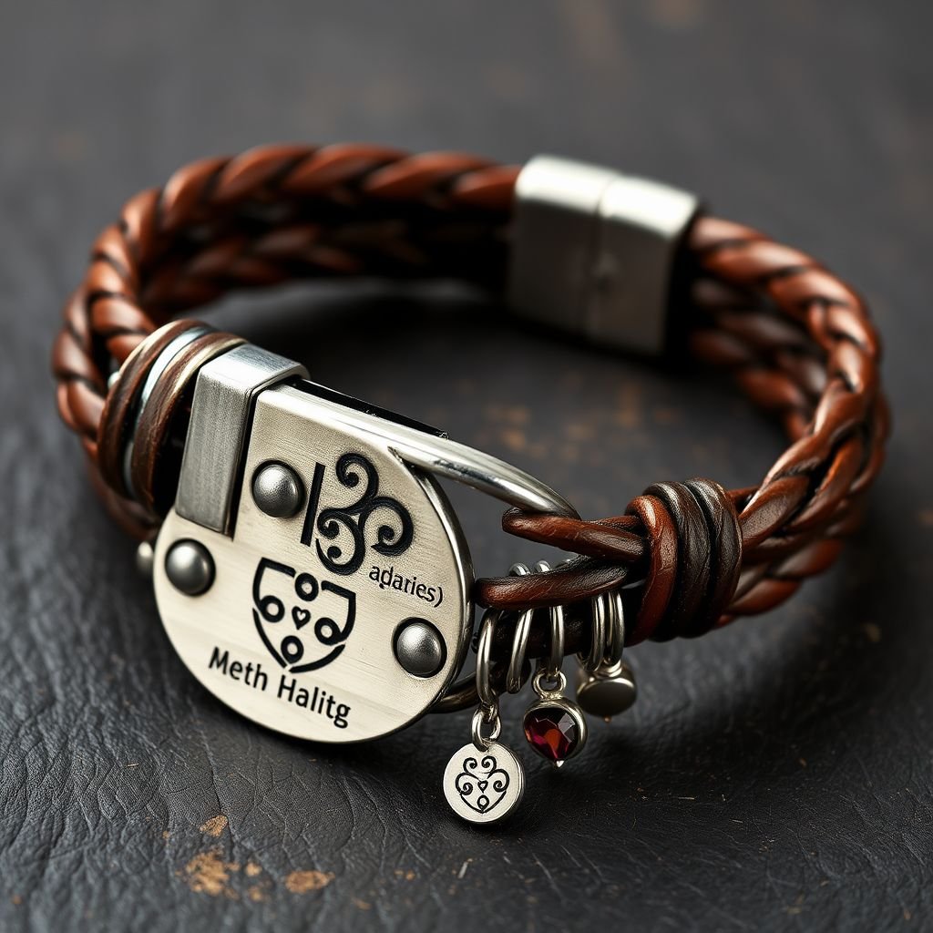 Men’s leather bracelet