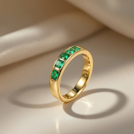 A word ring with 2mm stones