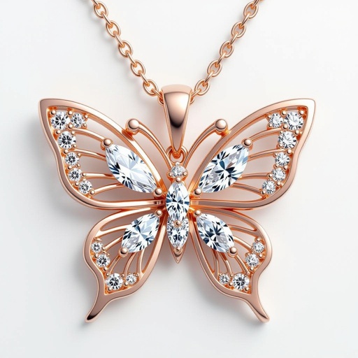 1 whole diamond=1 wing, rose gold diamond, okay bow make this a butterfly
