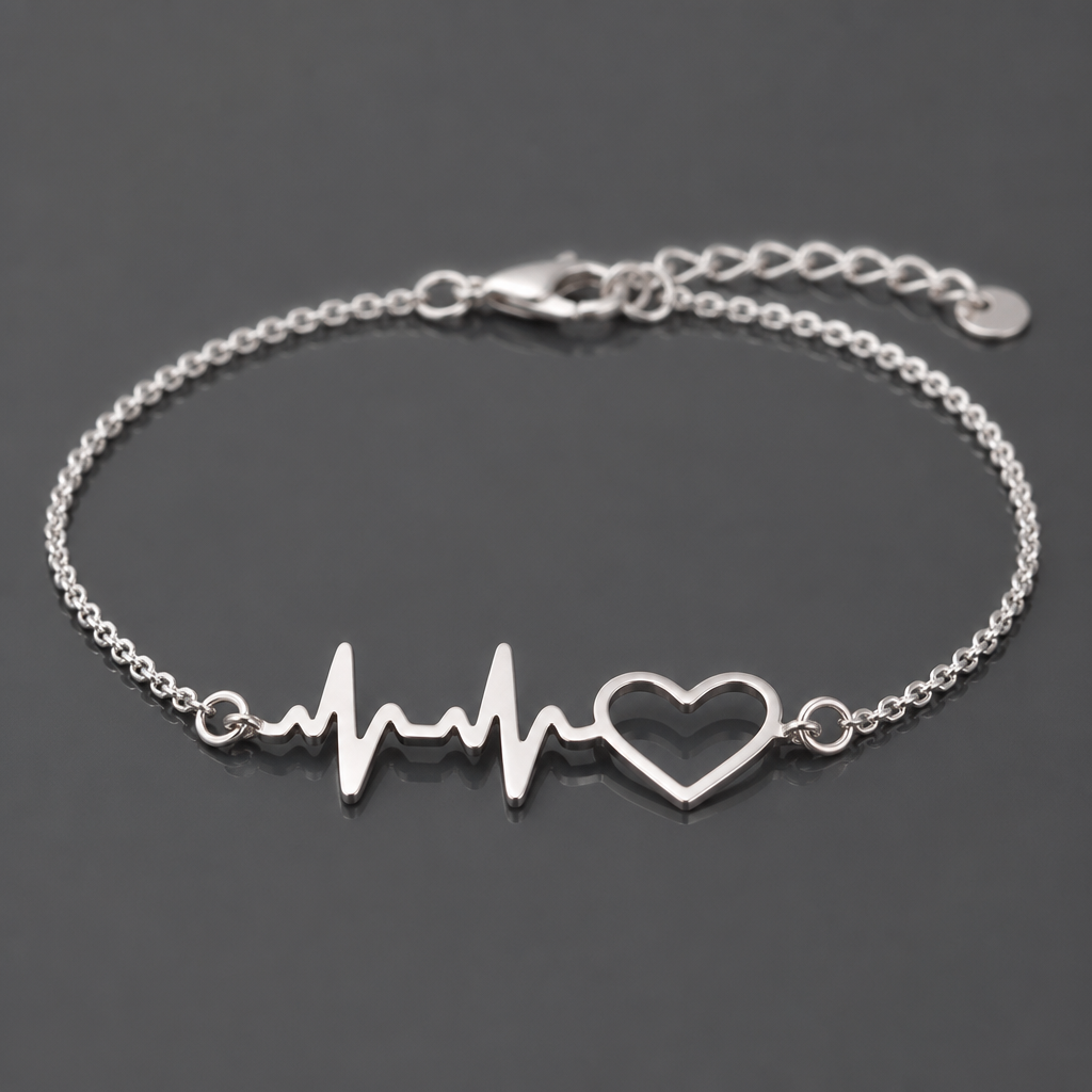 Un bracelet en argent avec le nom Momy et un symbole
photorealistic jewelry design, Un bracelet en argent avec le nom Momy et un symbole , just the design no text