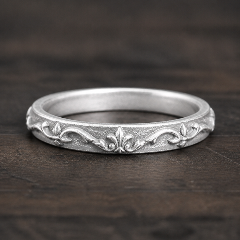 I want it made out of aluminum
edit the attached jewelry design with these instructions: I want it made out of aluminum. keep it photorealistic, just the design no text