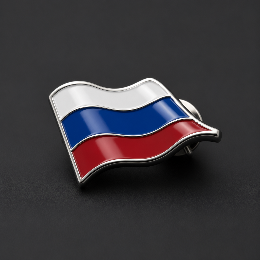 俄罗斯国旗🇷🇺胸针
photorealistic jewelry design, 俄罗斯国旗🇷🇺胸针, modern style, just the design no text