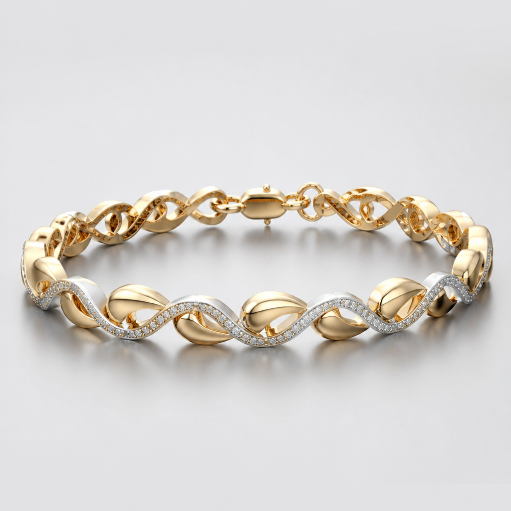 A women's bracelet
photorealistic jewelry design, A women's bracelet, modern style, just the design no text