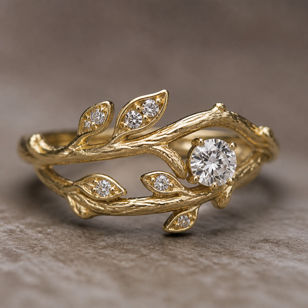 A nature-inspired women's ring
photorealistic jewelry design, A nature-inspired women's ring, nature_inspired style, just the design no text