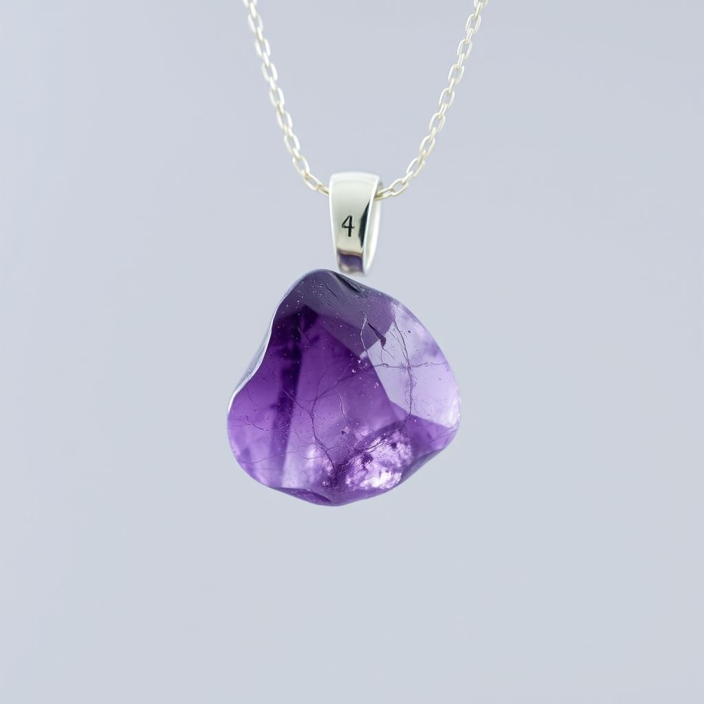 Pendant, silver use minimal, raw natural gemstone, elegant