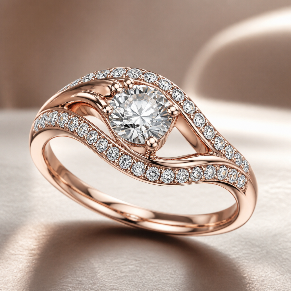 A women's ring
photorealistic jewelry design, A women's ring, modern style, just the design no text