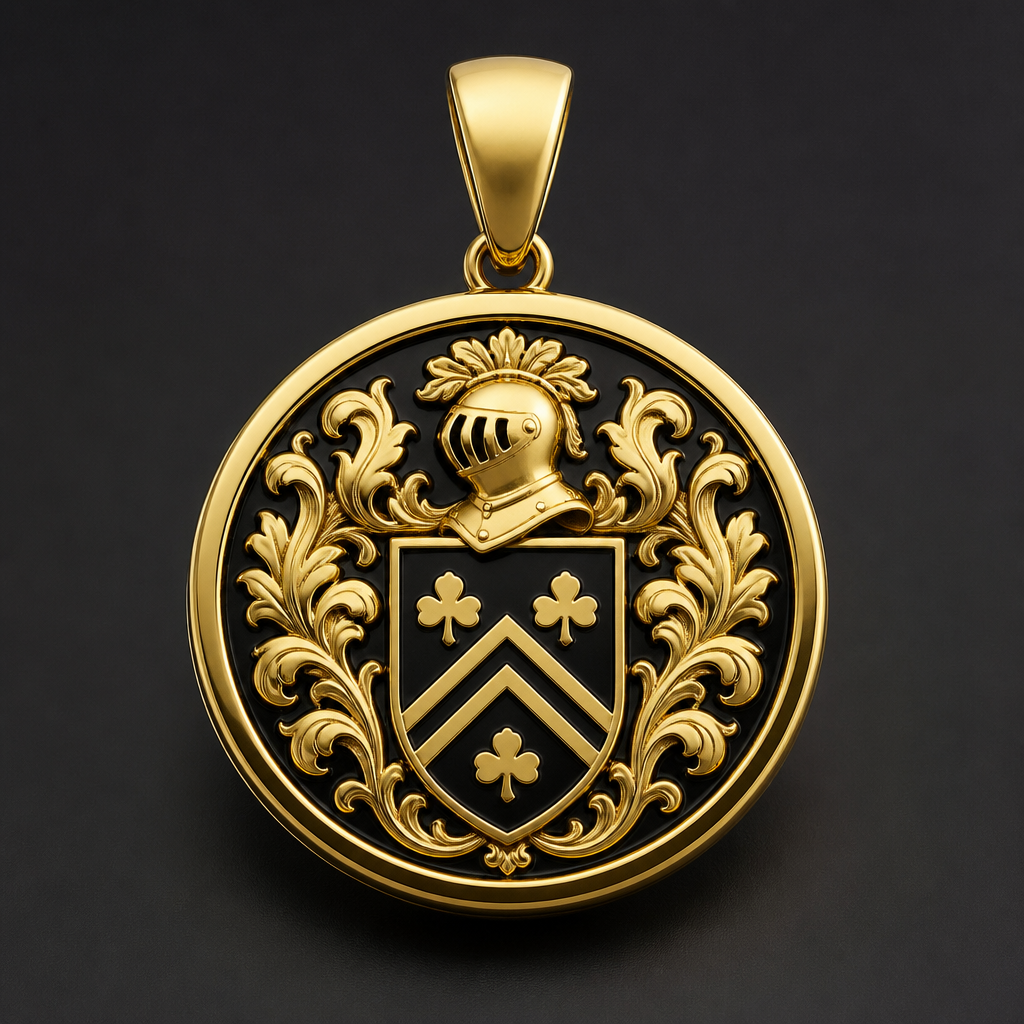 . Refinement: deixeo redondo como o brasão
photorealistic jewelry design, . Refinement: deixeo redondo como o brasão, just the design no text