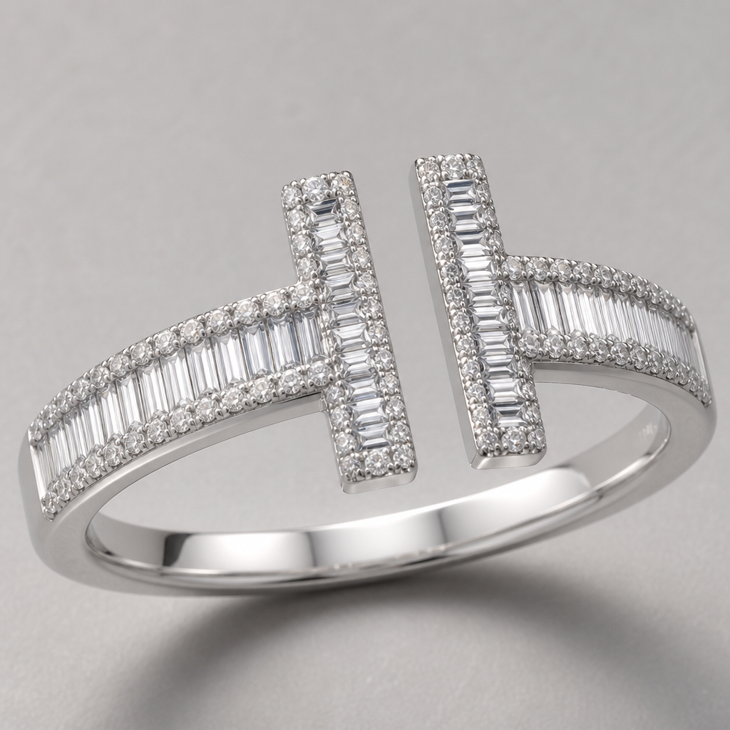 A women's ring. Collana stile fiammifero di diamanti
photorealistic jewelry design, A women's ring. Collana stile fiammifero di diamanti, modern style, just the design no text