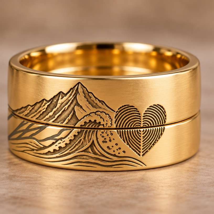 A women's ring. necesito que hace anillo que ponga los nombres pero en letra cursiva a cada uno a los dos
using the attached image as a visual reference, create A women's ring. necesito que hace anillo que ponga los nombres pero en letra cursiva a cada uno a los dos. photorealistic, just the design no text
