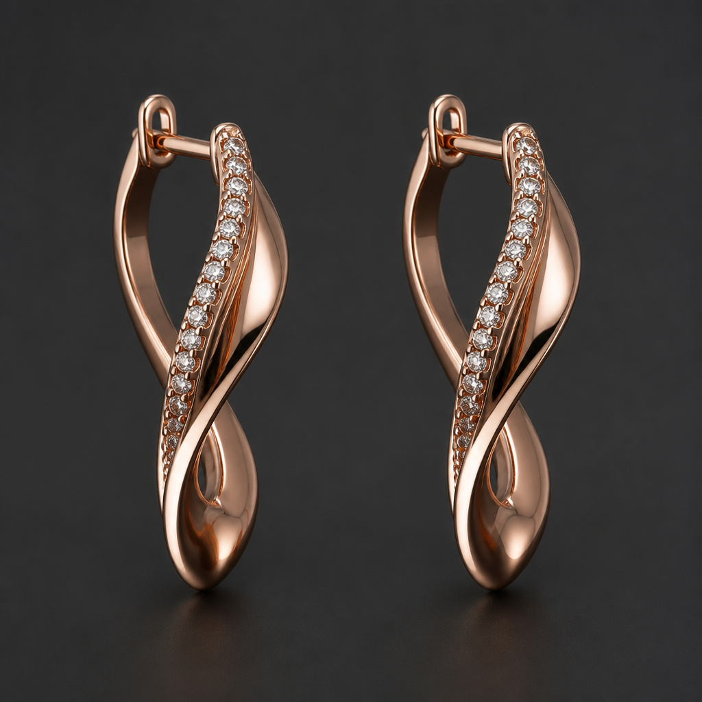A women's earrings
photorealistic jewelry design, A women's earrings, modern style, just the design no text